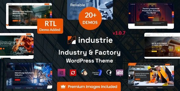 Industrie v1.7.3 工厂和工业 WordPress 主题下载