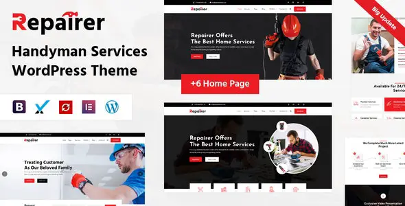 Repairer v3.0 勤杂工维修服务 WordPress 主题下载
