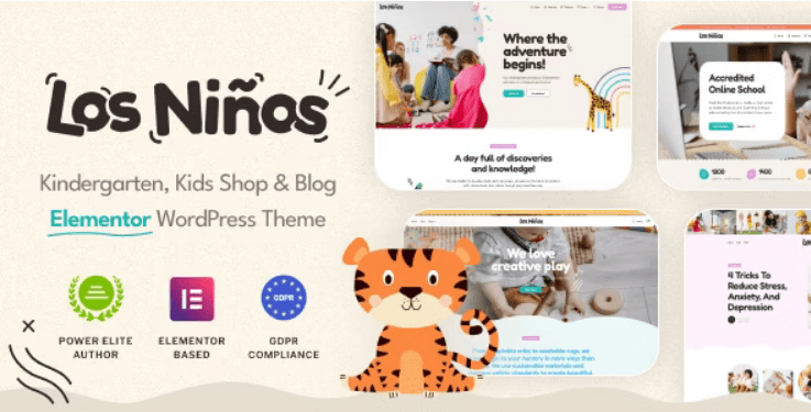 Los Ninos v1.0.10 儿童教育 WordPress 主题下载 [NFIX]