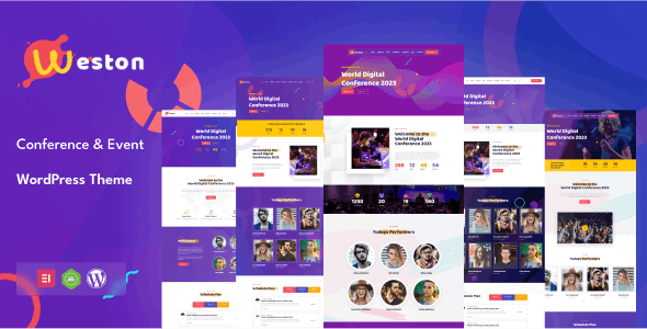 Weston v2.2 – 会议和活动 WordPress 主题下载