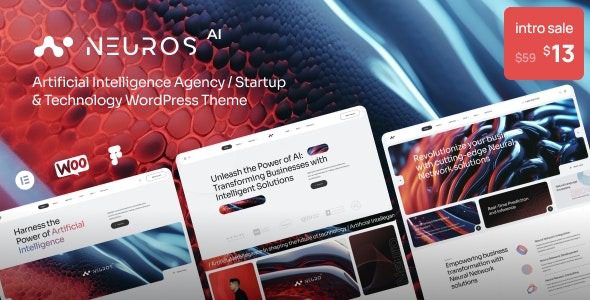 Neuros v2.2.1 人工智能代理和技术 WordPress 主题下载