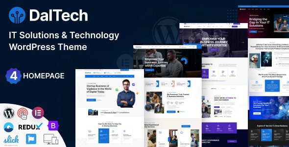 Daltech v1.0.0 – IT 解决方案与技术 WordPress 主题下载