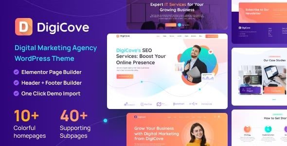 Digicove v1.0.6 数字营销机构 WordPress 主题下载