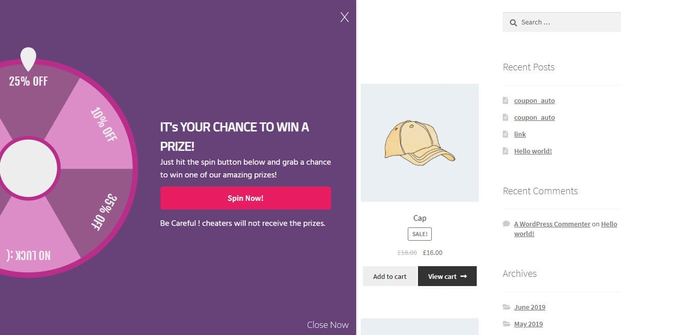 Spin Wheel For WooCommerce v2.1.1 转轮抽奖插件下载