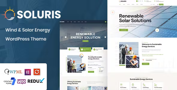 Soluris v1.0.9 生态学与太阳能 WordPress 主题下载