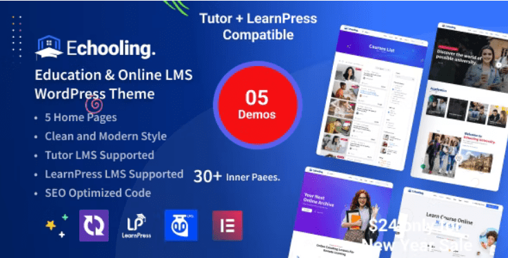 Echooling v1.3.1 教育 WordPress 主题下载