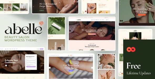 Abelle v1.17 美容院 Elementor WordPress 主题下载