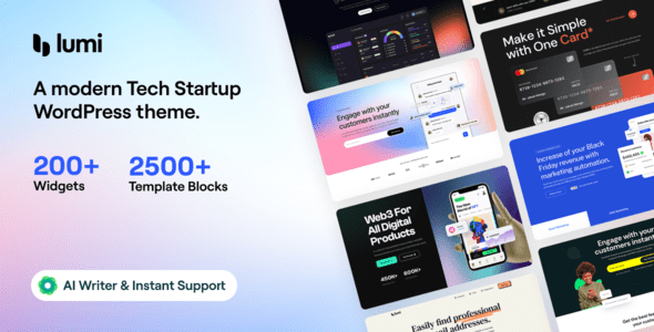 Lumi v3.4.1 – 科技创业 WordPress 主题下载