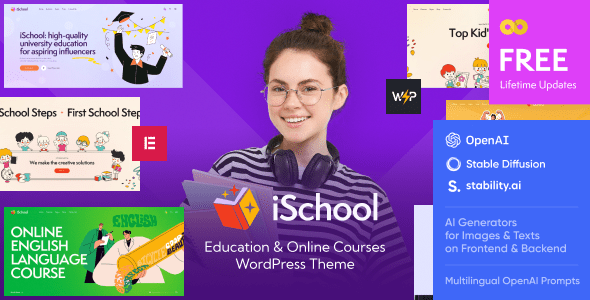 iSchool v1.12.0 – 教育与在线课程 WordPress 主题下载