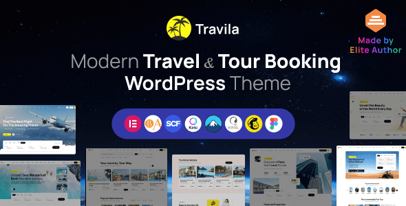 Travila v1.3 旅游预订 WordPress 主题下载