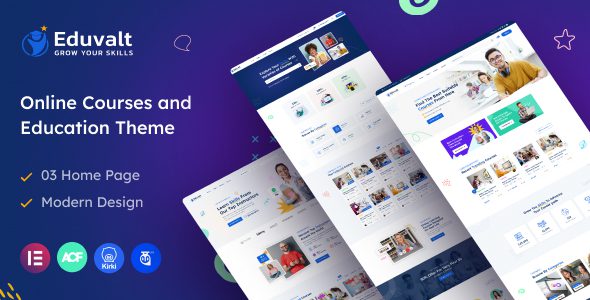 Eduvalt v2.0.9 – 在线课程和教育 WordPress 主题下载 + RTL