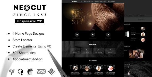 Neo Salon v3.5 – 理发店 WordPress 主题下载