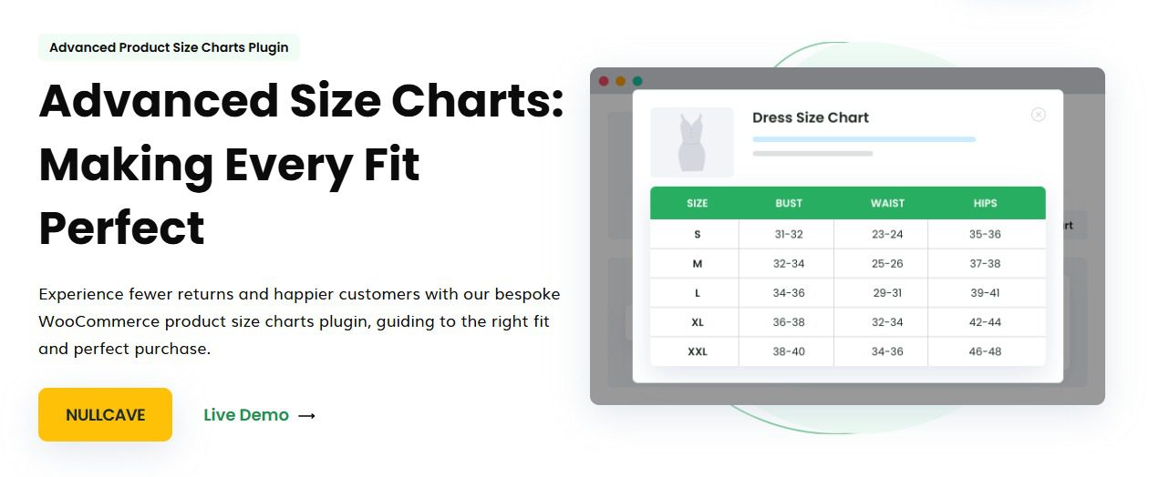 Product Size Charts Plugin for WooCommerce (Premium) v2.4.4 WooCommerce 的产品尺寸表插件下载