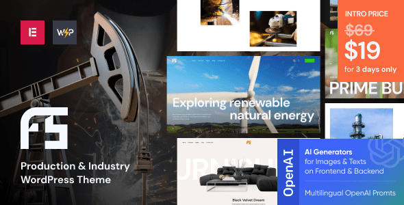 Fuse v1.0 – 生产和工业 WordPress 主题下载