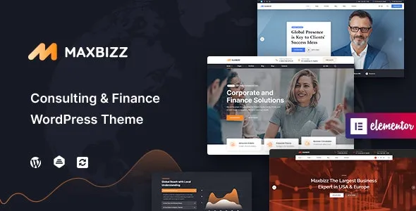 Maxbizz v1.2.3.20 咨询和财务要素WordPress主题下载