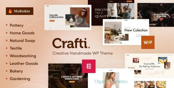 Crafti v1.8.0 创意手工WordPress主题下载