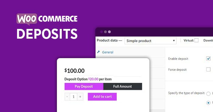 WooCommerce Deposits v2.4.7 WooCommerce账户存款余额插件下载