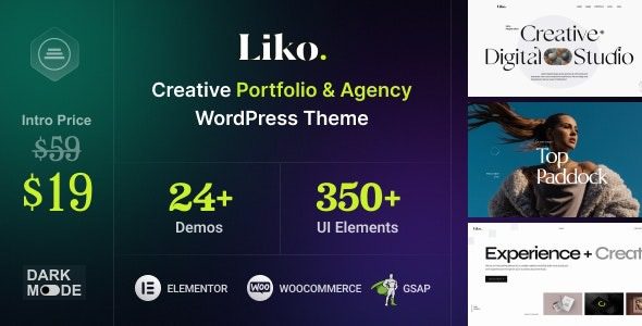Liko v1.1.1 创意代理和投资组合WordPress主题下载