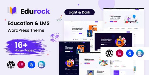 Edurock v1.1.4 教育和LMS WordPress主题下载