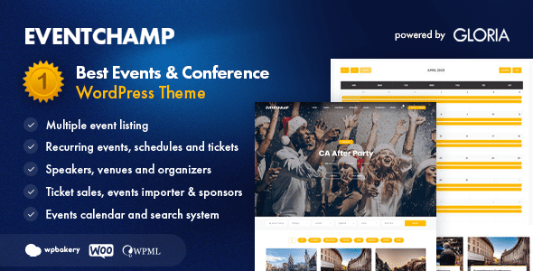 Event Champ WordPress Theme v2.2.0 活动WordPress主题下载