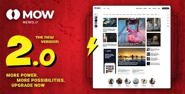 Mow v2.1.3 博客和杂志WordPress主题下载