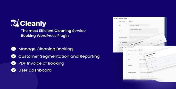 Cleanly v3.1.0- WordPress的清洁服务预订插件