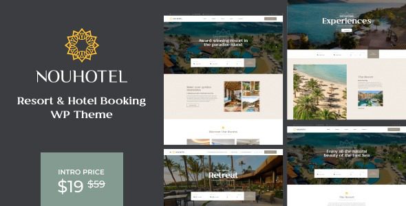 NouHotel v1.2.0 度假村和酒店预订WordPress主题下载