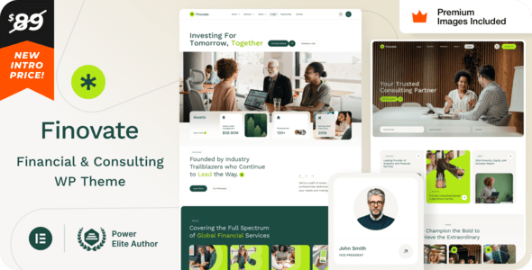 Finovate v35  – 财务顾问和业务咨询WordPress主题下载