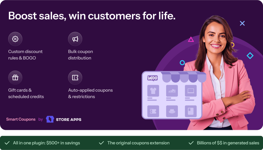 WooCommerce Smart Coupons v9.83.0 破解版智能优惠券插件下载