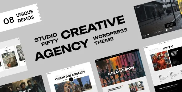StudioFifty 1.0.2 – 创意代理和投资组合WordPress主题下载