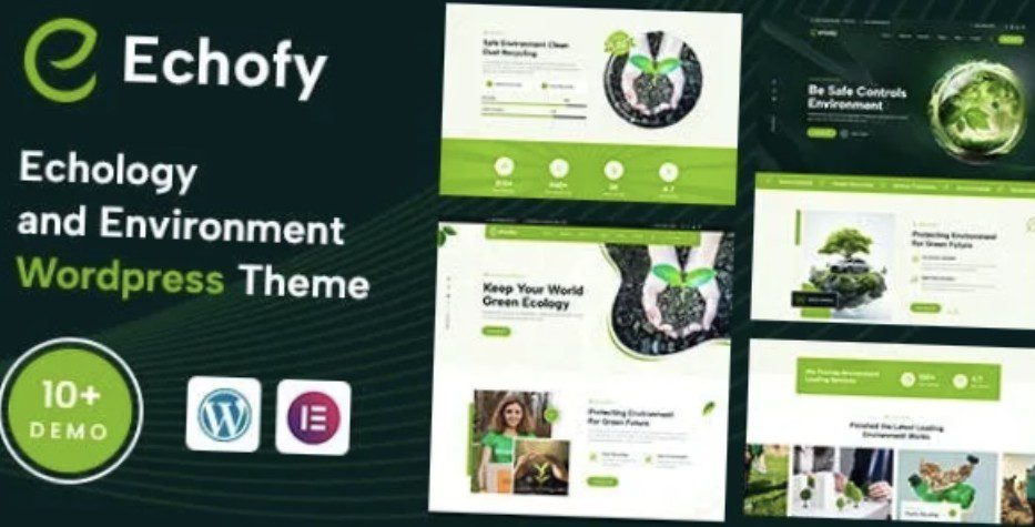 Echofy v1.0.0 环境，生态和太阳能可再生能源WordPress主题下载