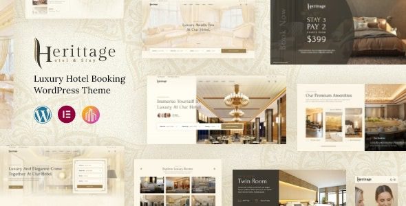 Herittage v1.1.0 酒店预订WordPress主题下载