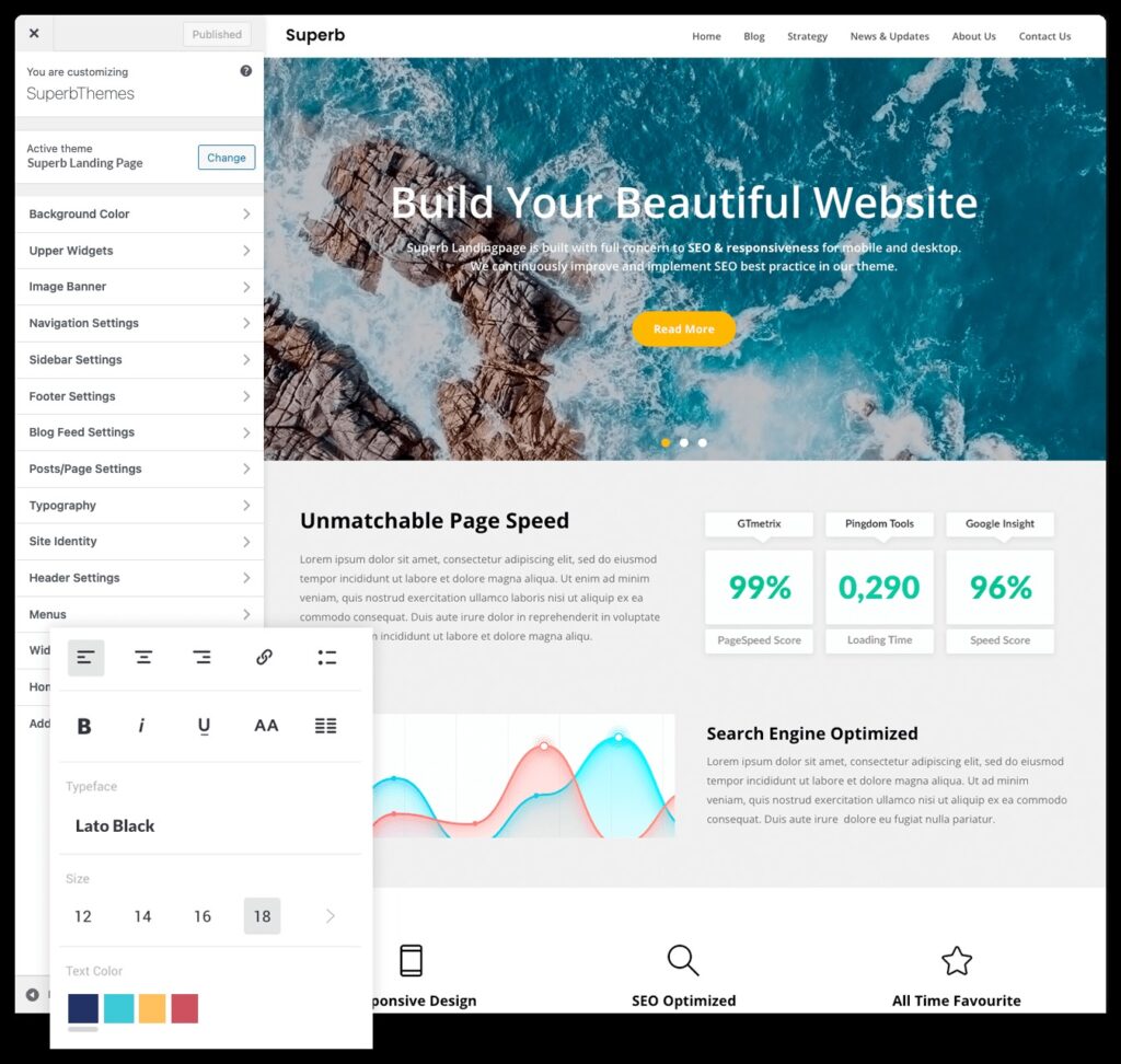 Superb Landingpage v111.5  多用途 WordPress 主题下载