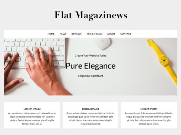FlatMagazinews 117.6 wordpress 博客主题下载