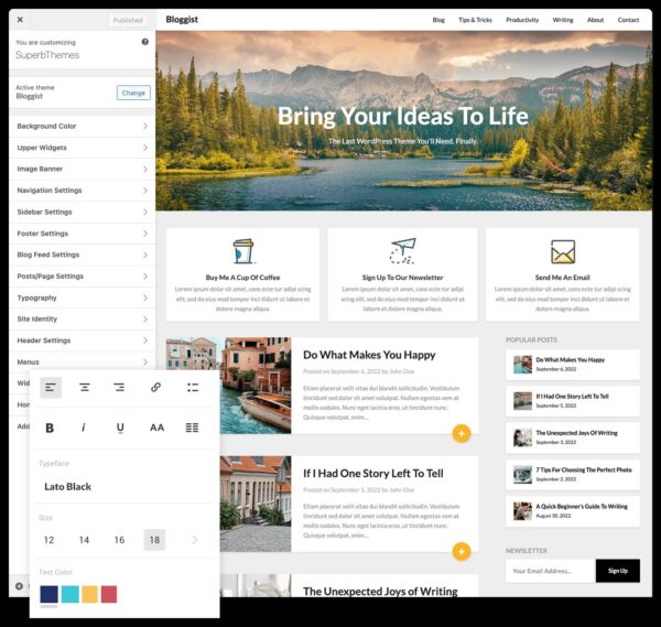 Bloggist v138.8 wordpress 博客主题下载