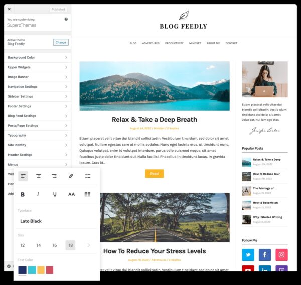 BlogFeedly v121.5 评论网站主题下载