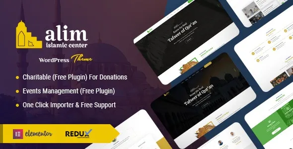 Alim v1.5.0 伊斯兰研究所和清真寺WordPress主题下载 + RTL