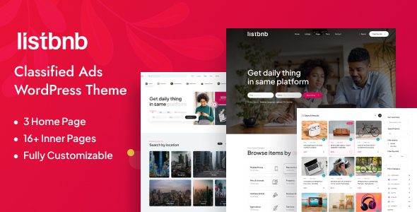 ListBnB v1.1.0 -分类广告WordPress主题下载