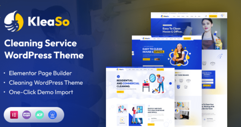 Kleaso v1.0.6 清洁服务WordPress主题下载