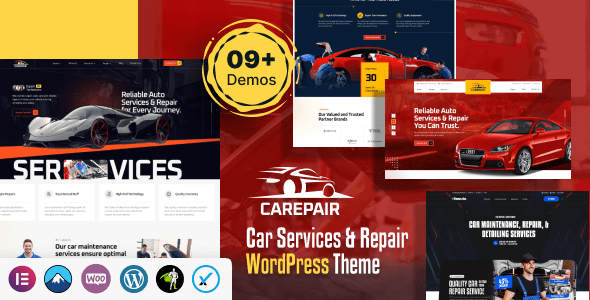 CarePair V1.0-汽车服务和汽车维修WordPress主题下载