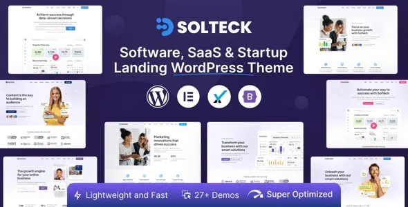 SolTeck v1.0.8 – 软件，启动和SaaS着陆WordPress主题下载