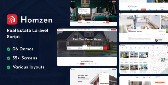 Homzen v1.3.9 Laravel房地产公司门户多语言PHP源码下载