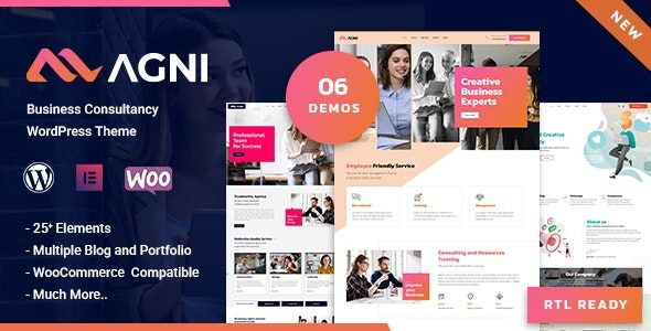 Agni v1.2.1 业务咨询WordPress主题下载