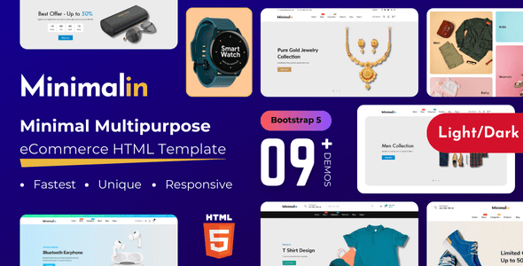 Minimalin 1.0 – 最小的多功能WooCommerce WordPress主题下载