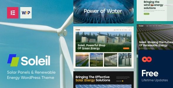 Soleil v1.22.0 太阳能电池板和可再生能源WordPress主题下载