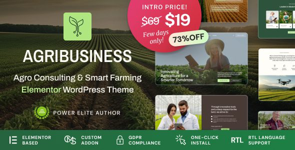 Agribusiness v1.0.1 – 农业业务咨询WordPress主题下载