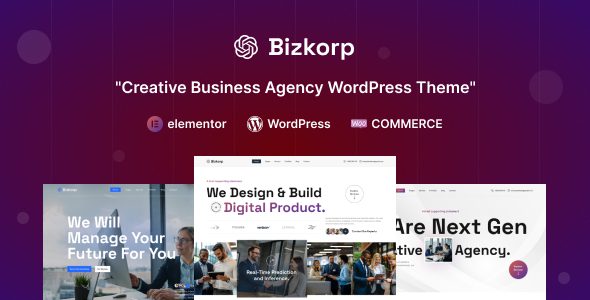 Bizkorp v1.0.0-创意业务机构WordPress主题下载