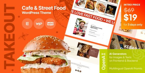Takeout v1.3.0 咖啡馆＆快餐WordPress主题下载