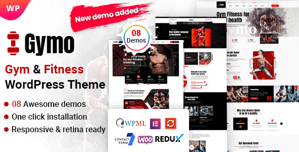 Gymo v1.0.5 – 健身房健身wordpress主题下载