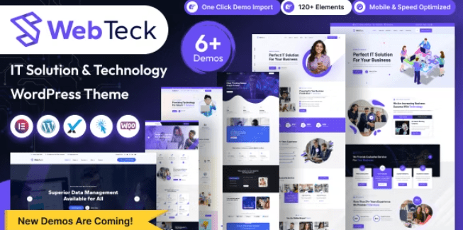 Webteck v2.0 IT解决方案和技术WordPress主题下载